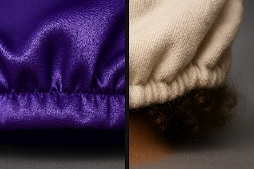 Pack of 3 Kids Satin Bonnet Sleeping Cap for- Toddlers - Soft Silk Night Hat for Baby