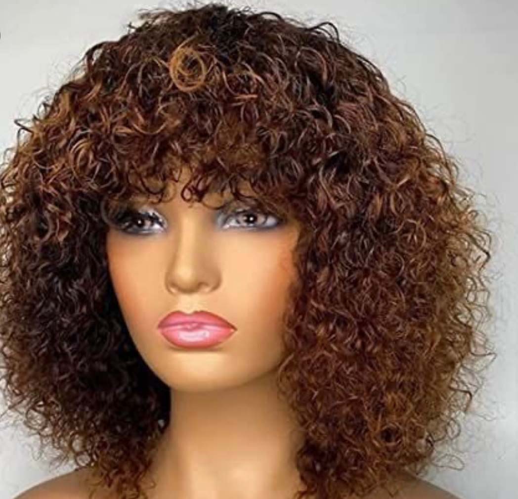 Peruvian Curly Human Hair Wig