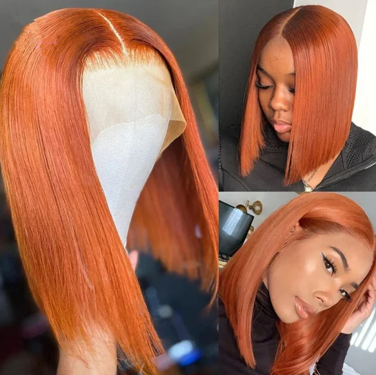 Short Bob Straight Human Hair Wigs