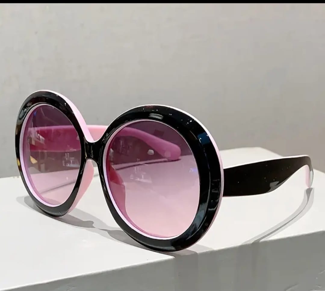 H.A.C. Oversized Round Sunglasses - Comfortable & Stylish Daily Wear with a Unique Twist