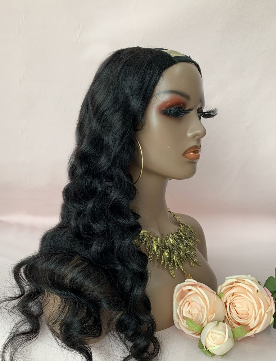 Bodywave 28 INCH U-SHAPE WIG - Natural Look & Feel - Perfect for Versatile Styling & Effortless Elegance - Hair Addiction Collection
