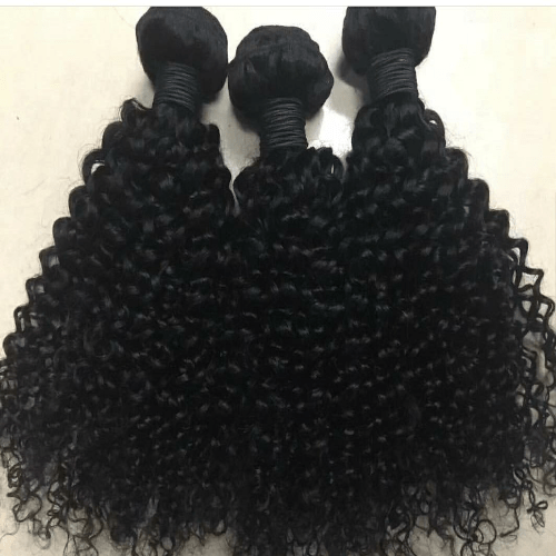 Brazilian Curly Hair Bundle: 1B Luxurious, Low Luster, Frizz-Free in Humidity, Perfect Curl Hold - Hair Addiction Collection