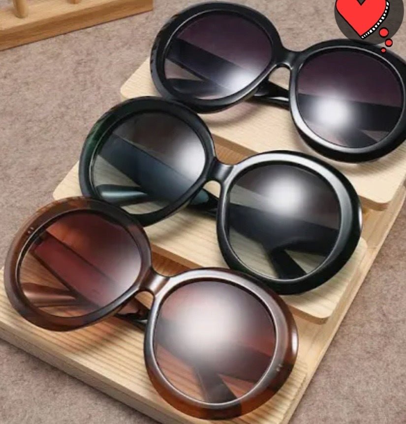 Oversized Round Sunglasses - Comfortable & Stylish Daily Wear