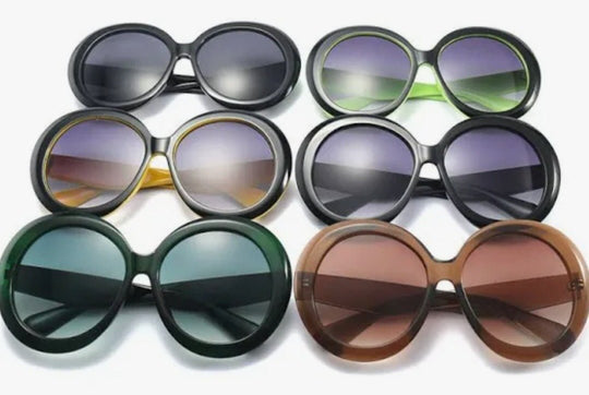 H.A.C. Oversized Round Sunglasses - Comfortable & Stylish Daily Wear with a Unique Twist - Hair Addiction Collection