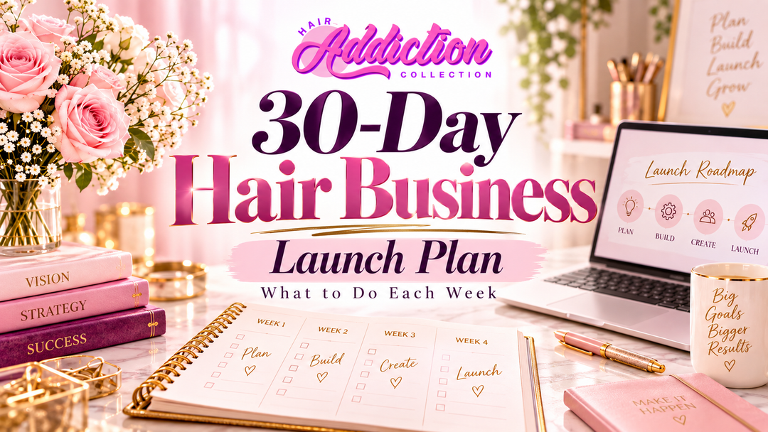 30-Day Hair Business Launch Plan: What to Do Each Week