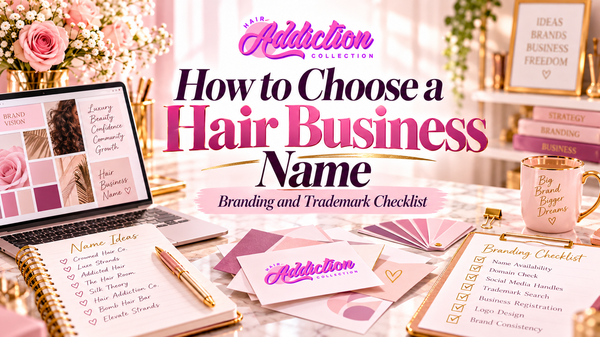 How to Choose a Hair Business Name - Hair Addiction Collection