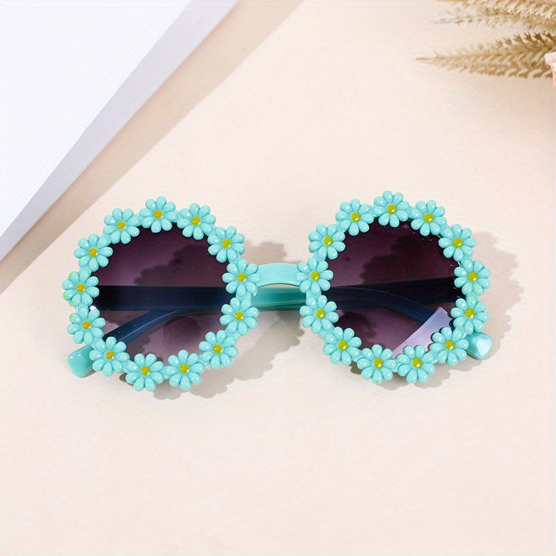 Sweet Fresh Versatile Flower Round Sunglasses