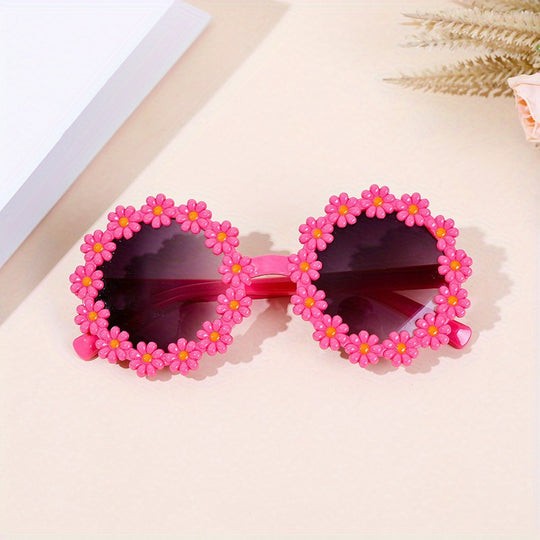 Sweet Fresh Versatile Flower Round Sunglasses