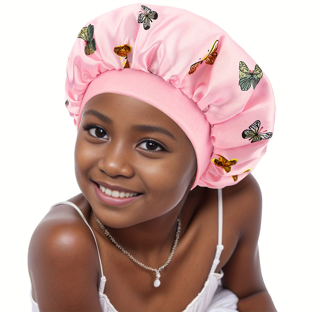 Girls - Wide Brim Sleep & Shower Cap