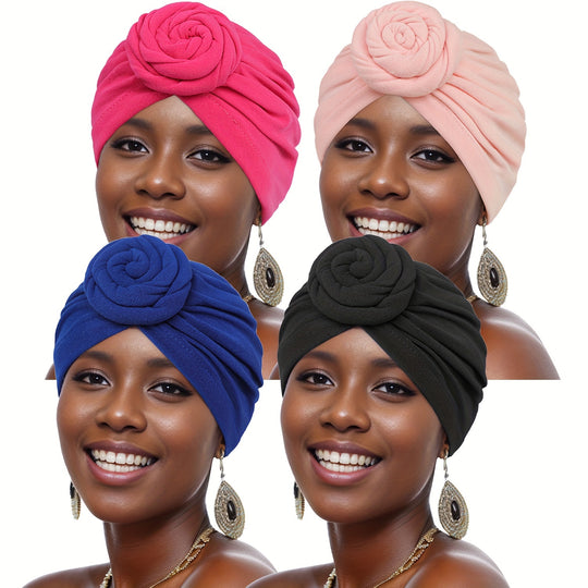 Pre-tied Turban - Stylish Knot Design Breathable & Comfortable Fabric Perfect