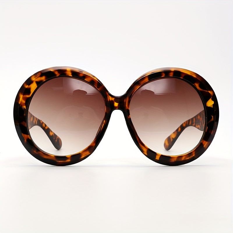 Oversized Round Retro Gradient Anti-Glare Sun Shades