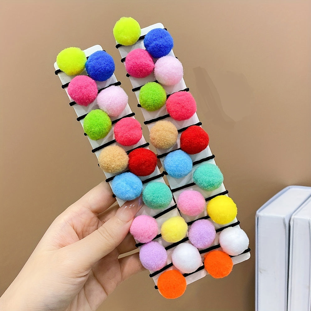 colorful cute animals fruit ball bands hair ties