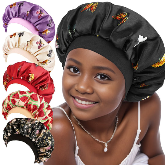 Girls - Wide Brim Sleep & Shower Cap