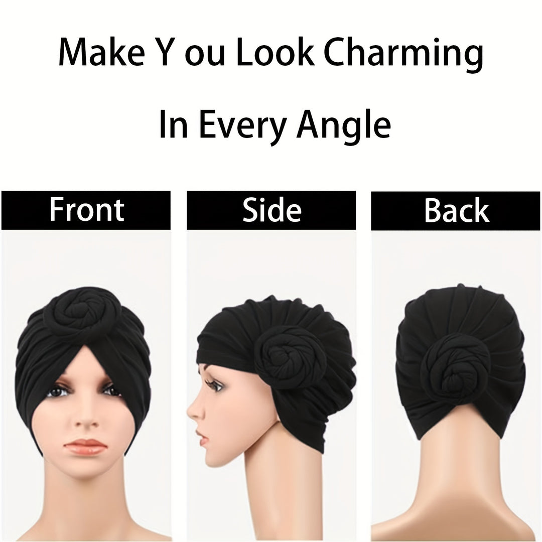 Pre-tied Turban - Stylish Knot Design, Breathable & Comfortable Fabric, Perfect