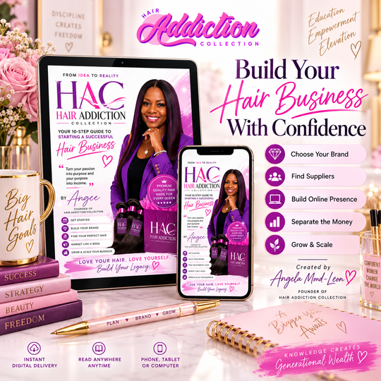 From Idea to Reality  |  10-Step Guide to Starting a Successful Hair Business | Digital Ebook