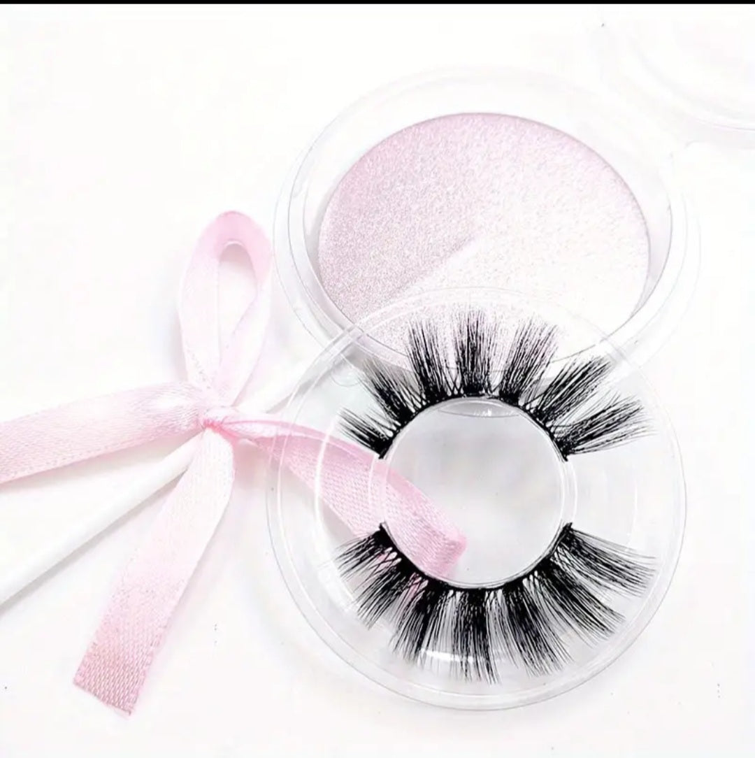 Lollipop 3D Eyelashes, Natural Thick Faux M Lashes, Multiple Layers