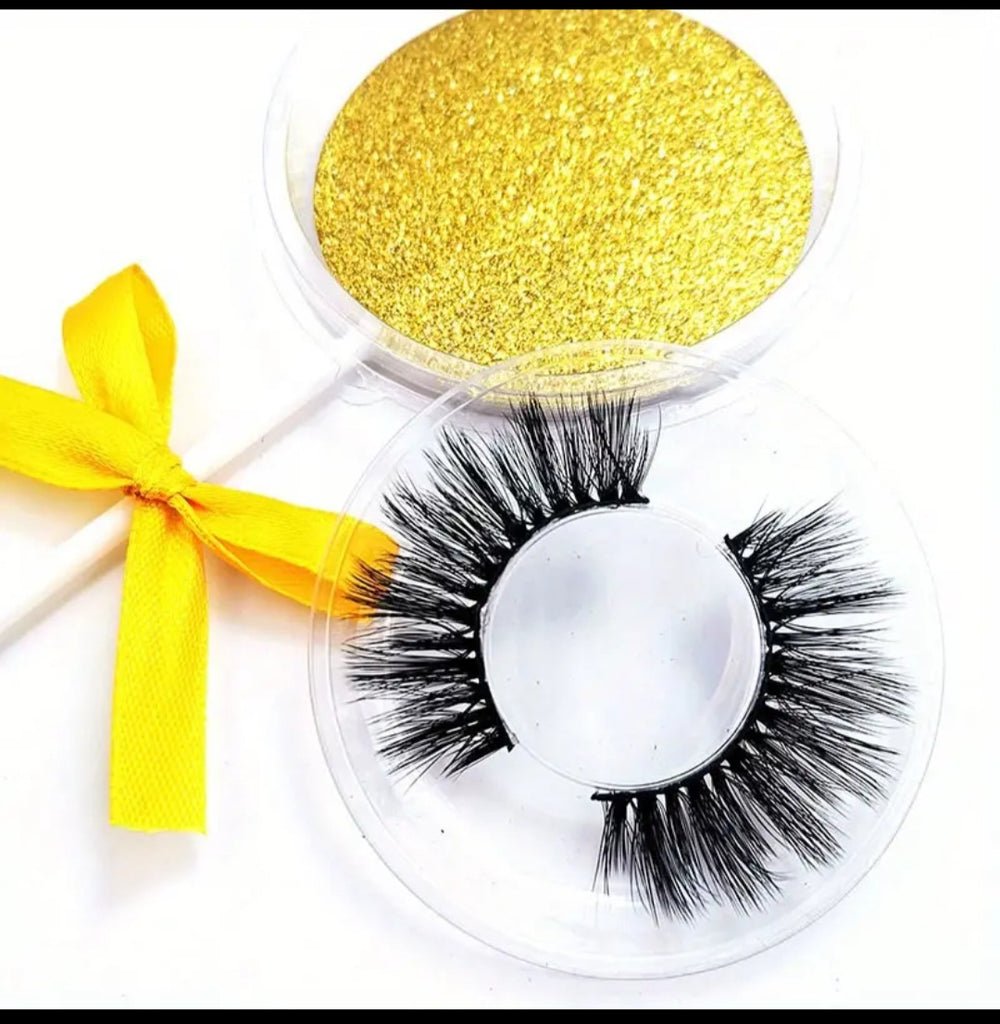 Lollipop 3D Eyelashes Natural Thick Faux M Lashes Multiple Layers