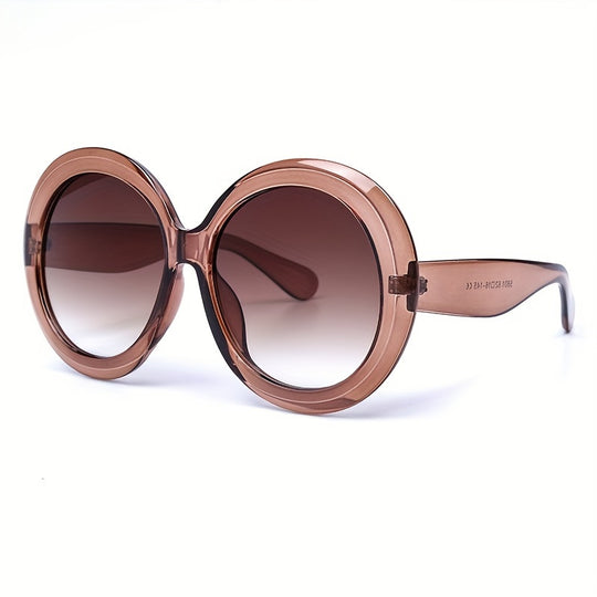 Oversized Round Retro Gradient Anti-Glare Sun Shades