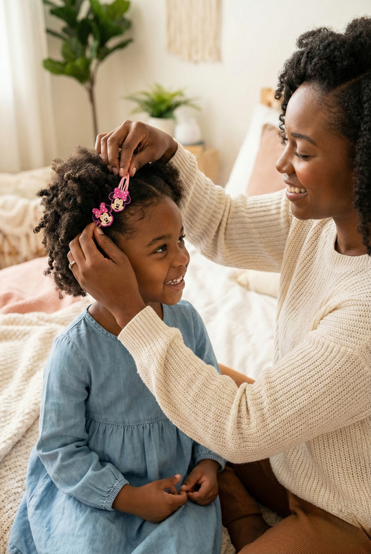 Pack of 10 Cute Minnie Cartoon BB Hair Clips | Kids Hair Accessories for Parties, School, Holidays & Valentine’s Gifts