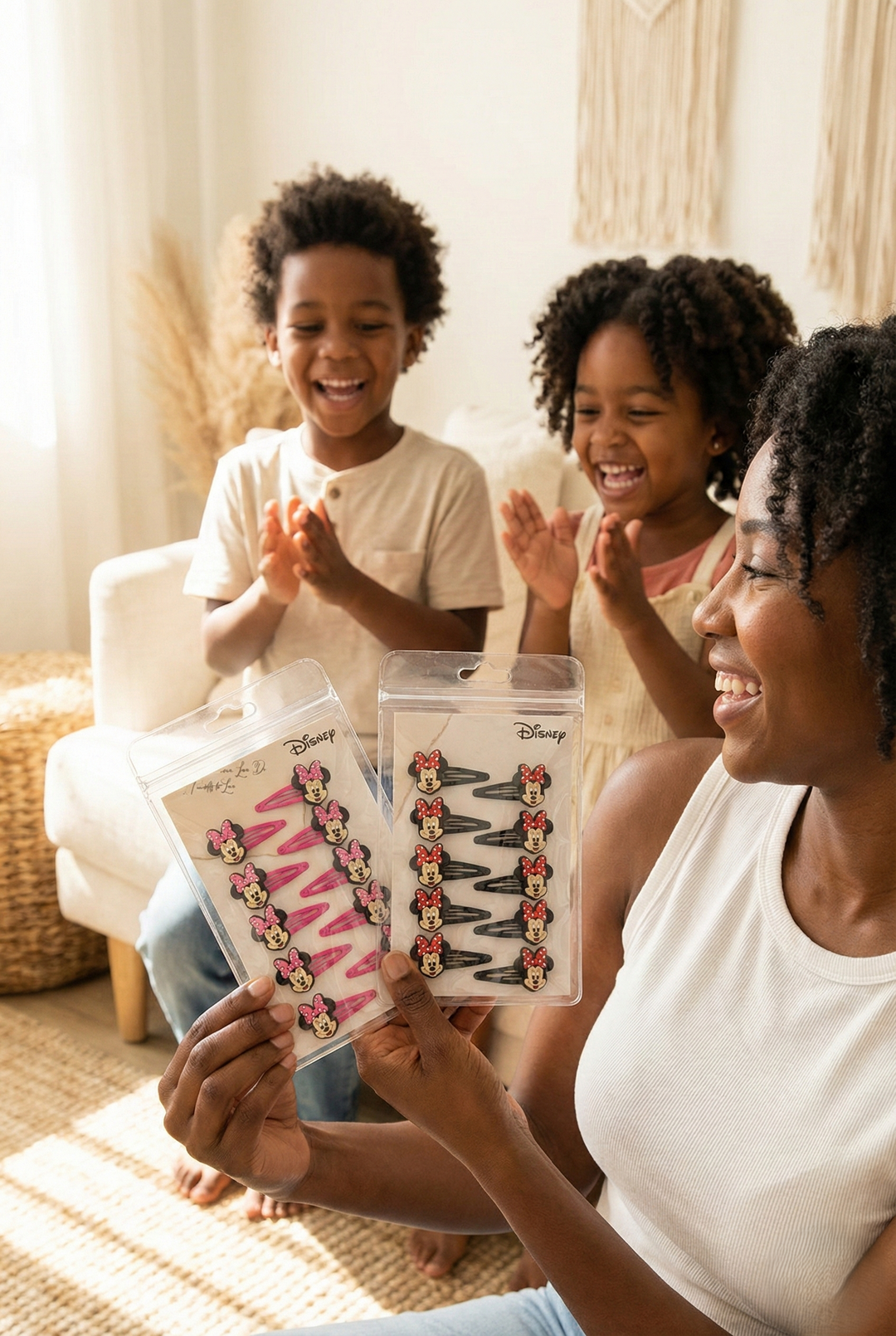 Pack of 10 Cute Minnie Cartoon BB Hair Clips | Kids Hair Accessories for Parties, School, Holidays & Valentine’s Gifts