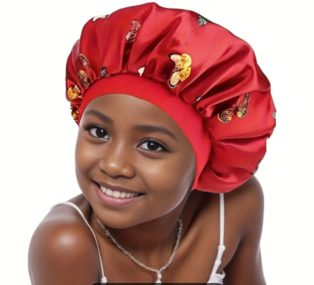 Girls - Wide Brim Sleep & Shower Cap