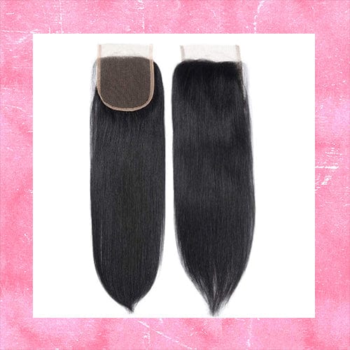 Straight 4x4 Closure - Natural Color Human Hair